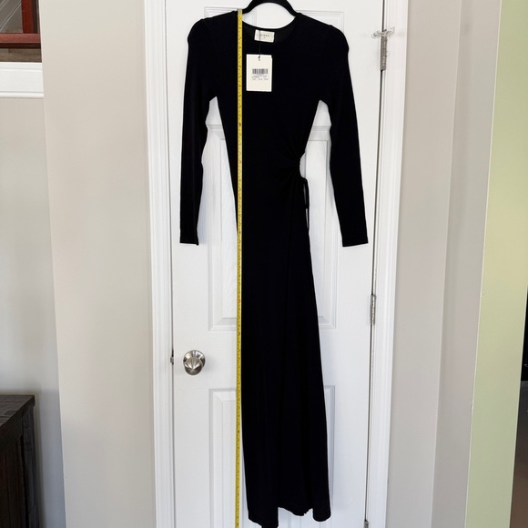 DISSH GRACE BLACK CREW CUT OUT MIDI DRESS NWT XS Long Sleeve - Picture 14 of 16